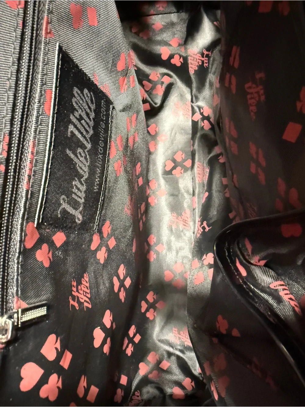Lux de Ville Diablo Darling Black Patent Bag